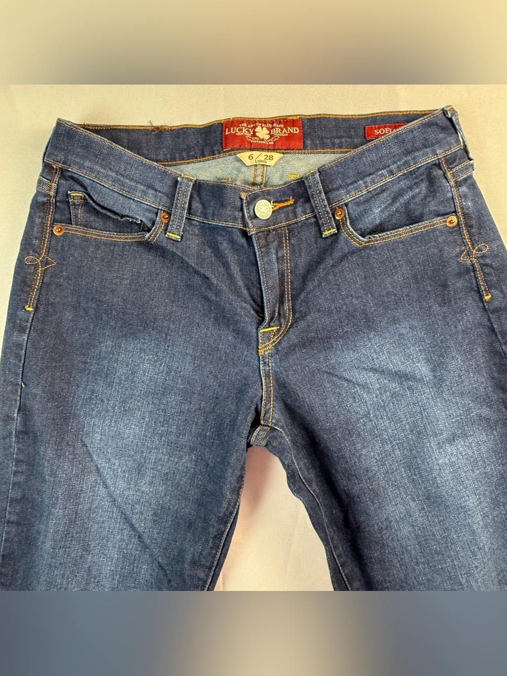 Lucky Brand Sofia Bootcut Jeans Womens 6/28 Long Dark Wash Stretch Denim - Picture 3 of 14